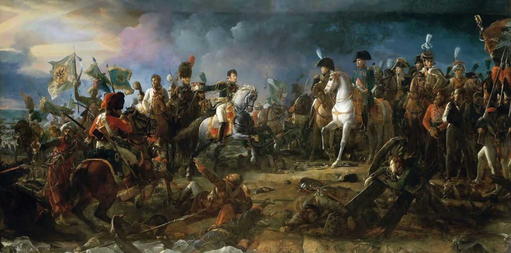 Napoléon à la bataille d'Austerlitz par François Gérard.