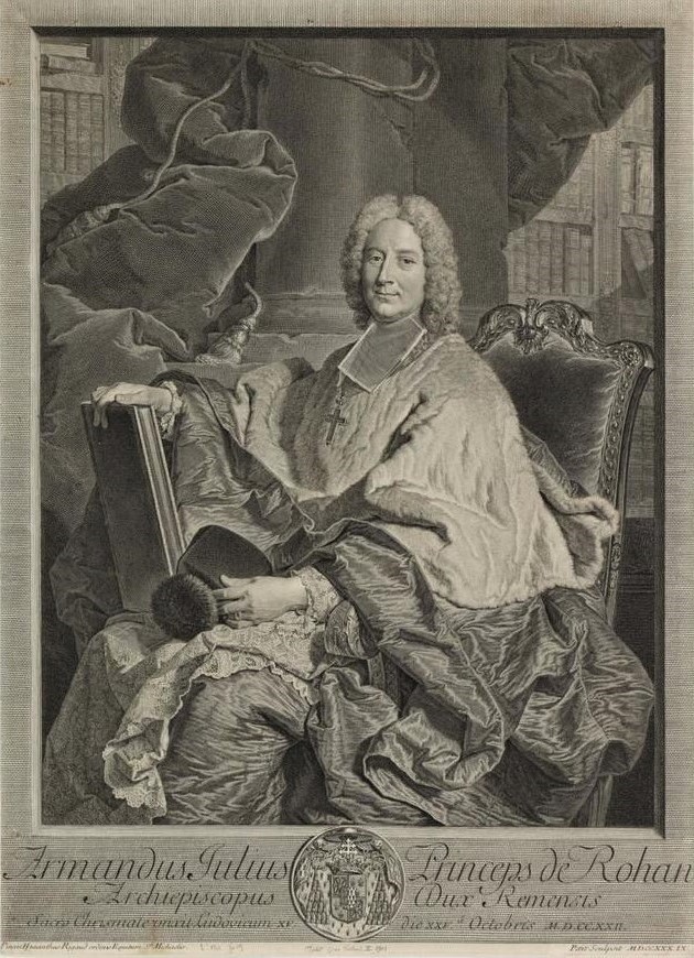 Monseigneur Armand Jules de Rohan-Guémené, 94e archevêque de Reims, de 1722 à 1762.