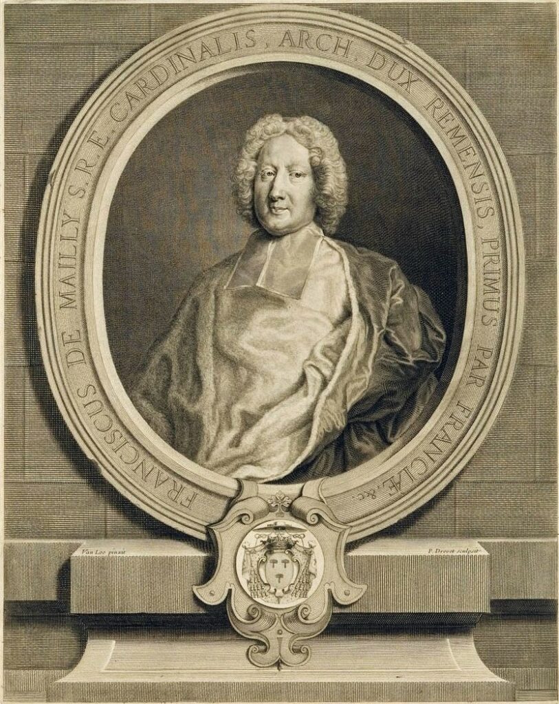 Monseigneur François I de Mailly, 93e archevêque de Reims, de 1710 à 1721.