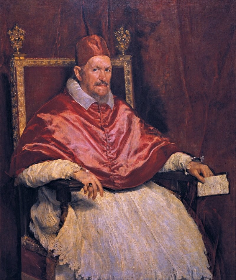 Portrait du pape Innocent X par Diego Vélasquez.