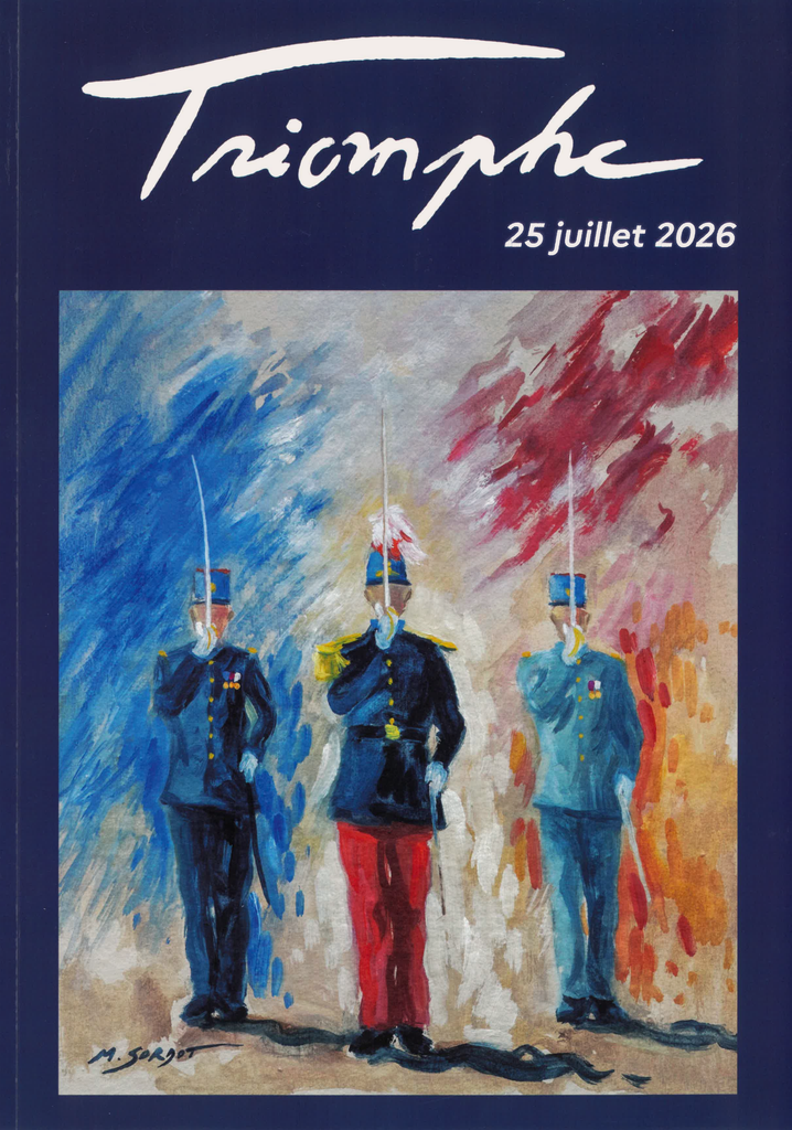 La brochure Triomphe 2026 retrace les origines de cette célébration, qui figure parmi les plus anciennes traditions de Saint-Cyr. Exemplaire conservé dans la collection personnelle de l’auteure.